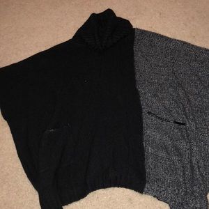 Charming Charlie’s grey and black turtleneck Shaw